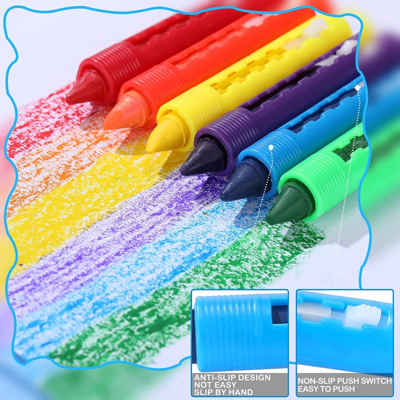 Vad är skillnaden mellan plast kritor och kritor?